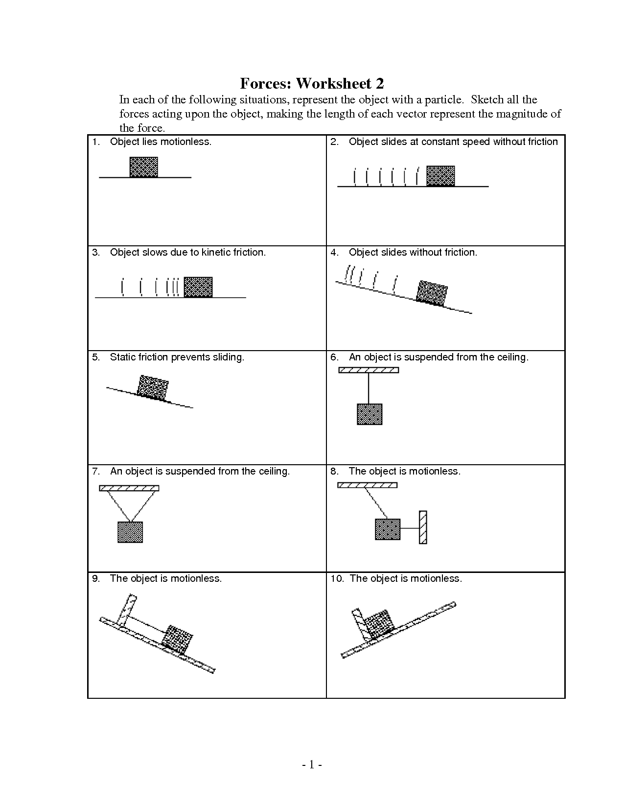 5 Best Images Of Force Diagrams Worksheet Force And Gravity Worksheet 