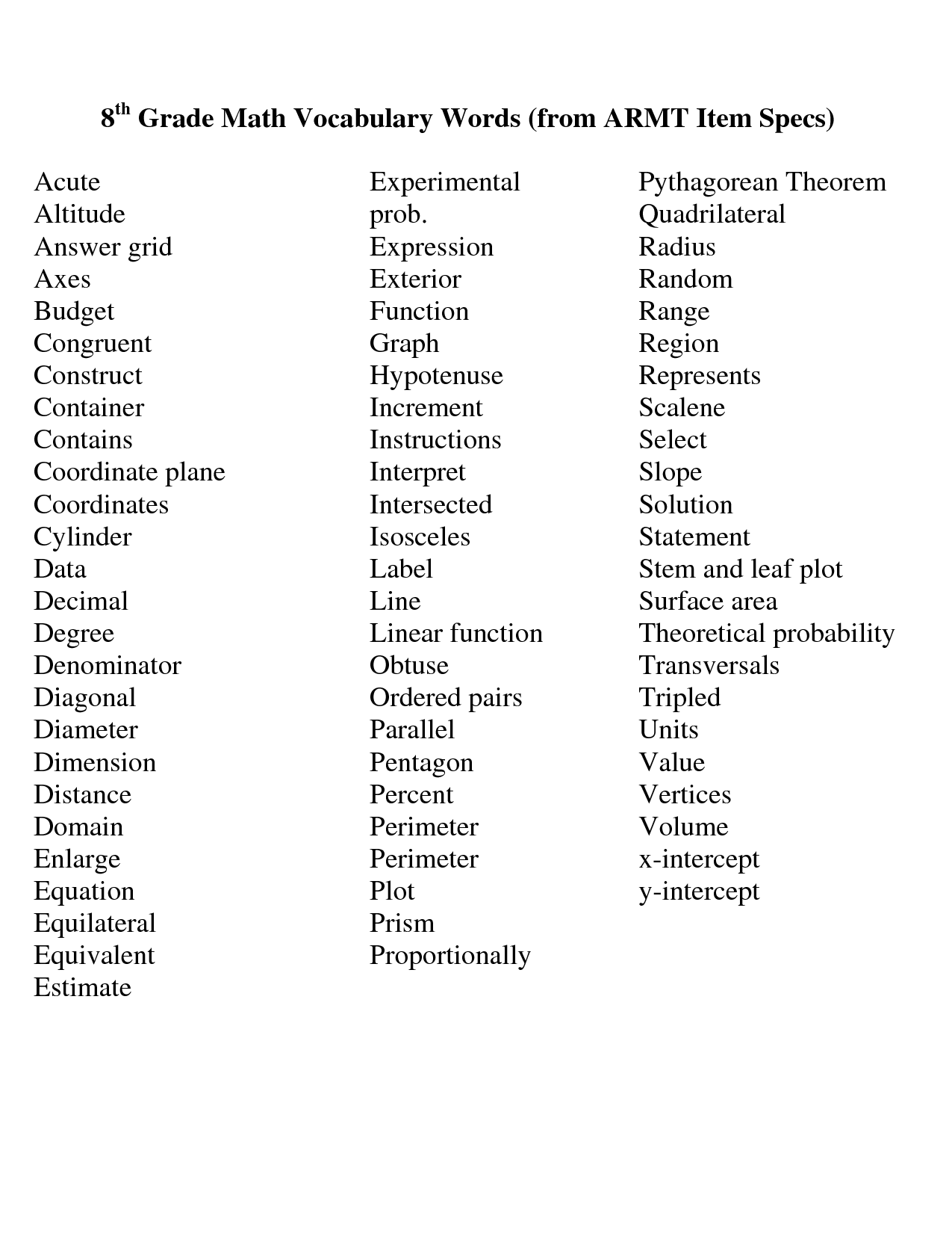 15 Best Images Of Probability Vocabulary Worksheet 4th Grade 