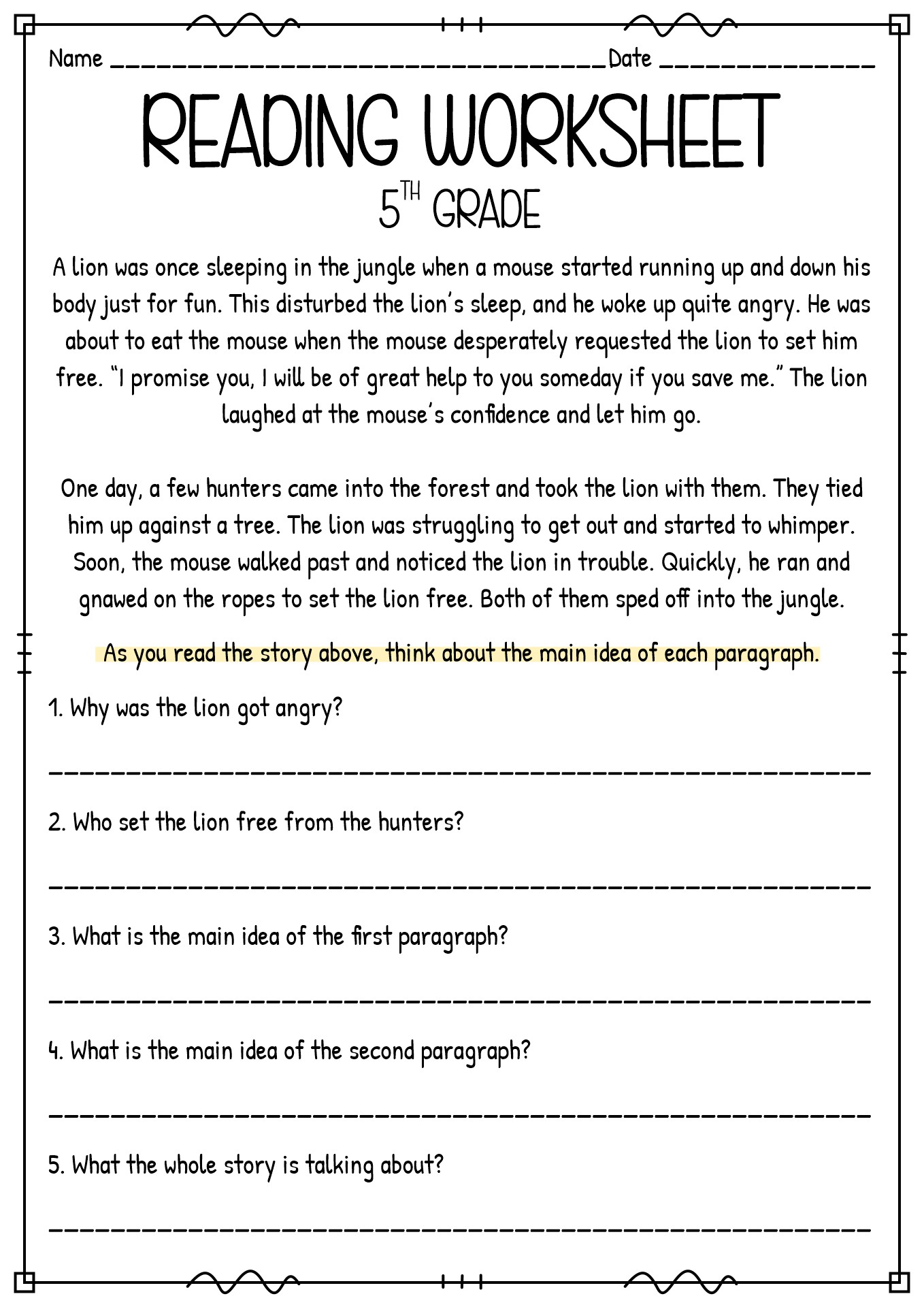 16 Best Images Of Text Structure Paragraphs Worksheets Free 5th Grade 