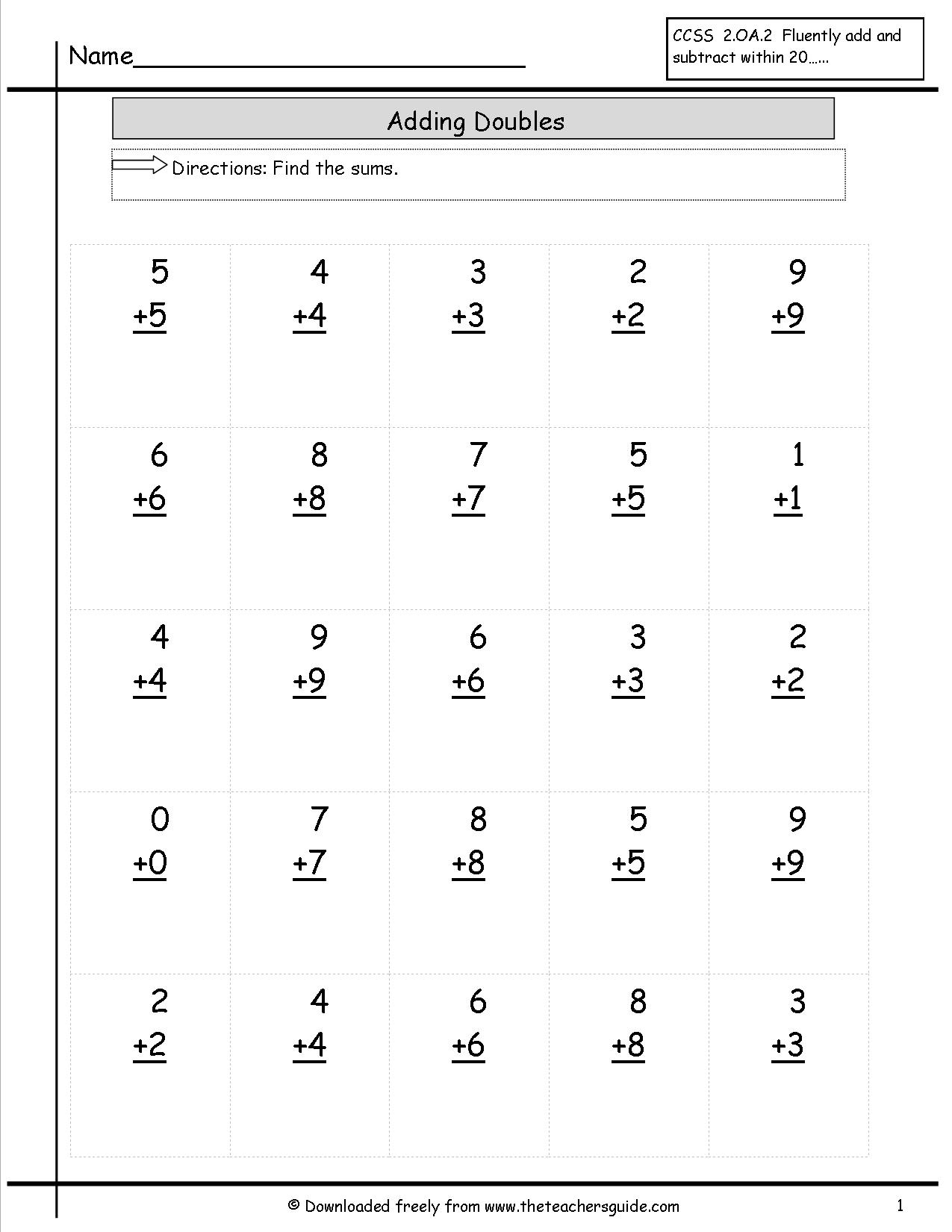 18 Best Images Of 50 Addition Facts Worksheet Rocket Math Timed Tests 