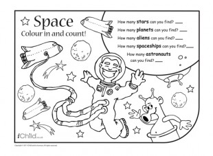 10 Best Images of Space Activity Worksheets - Preschool Planets