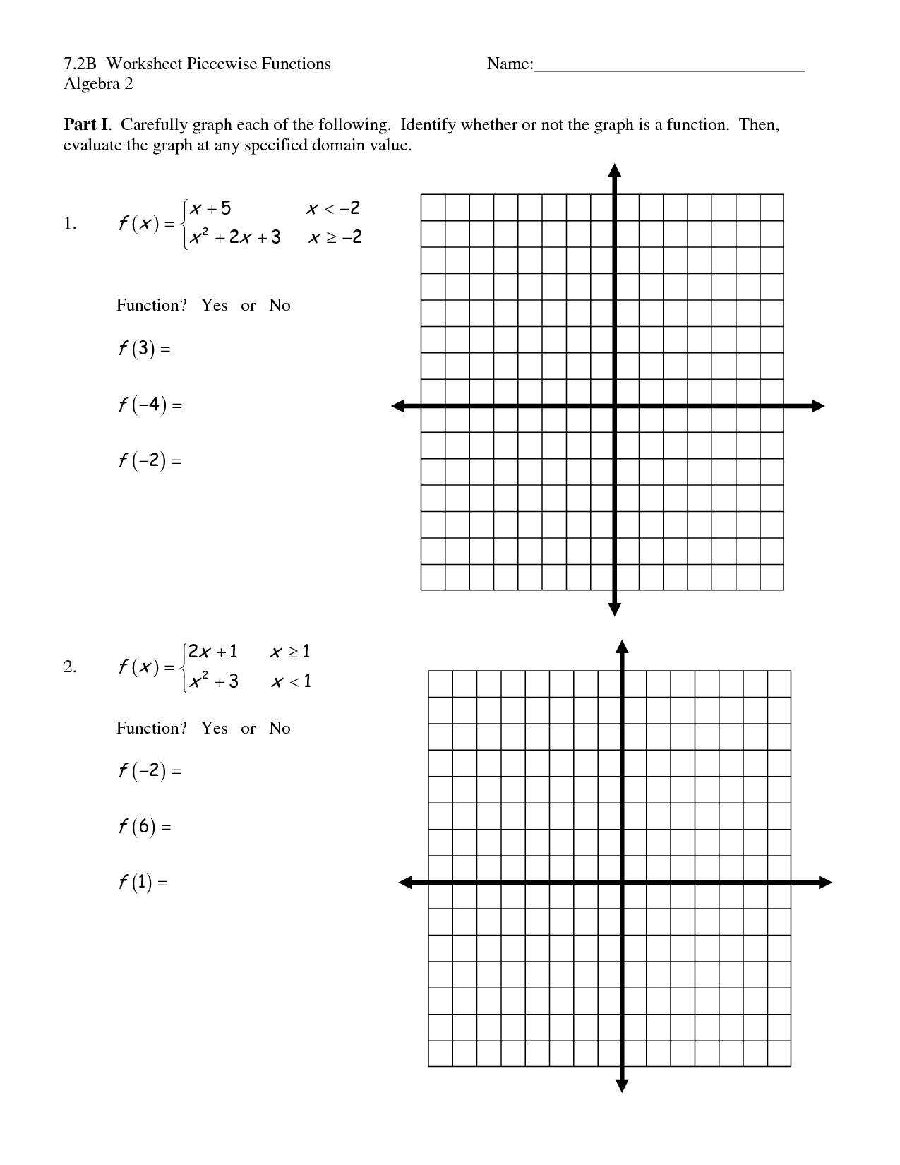 17 Best Images Of Graph Functions Worksheets Algebra Function Tables 