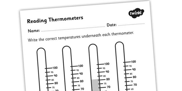 Read A Thermometer Worksheet