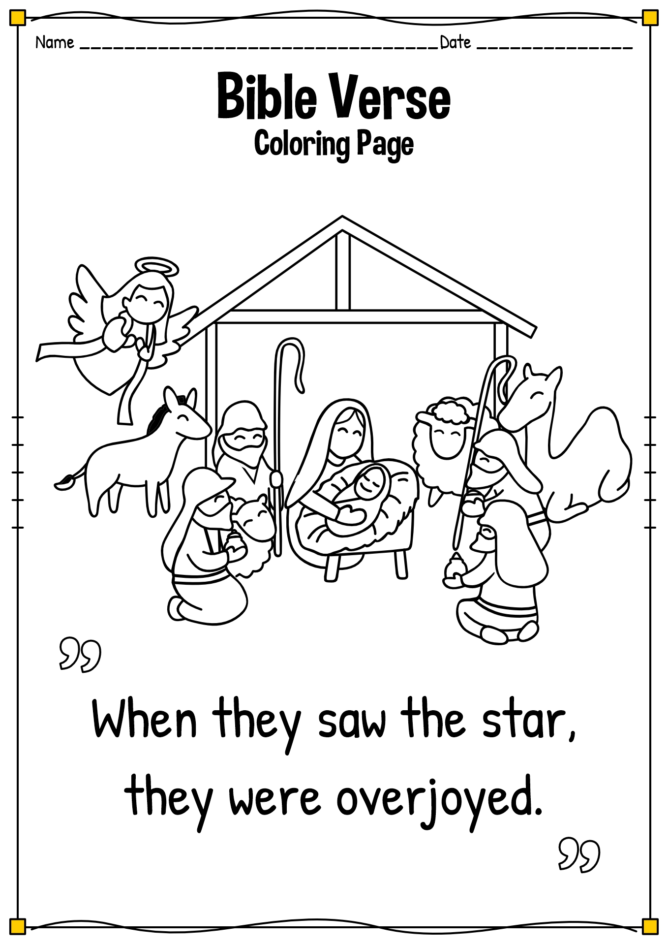 Christian Christmas Printable Sheets Coloring Pages