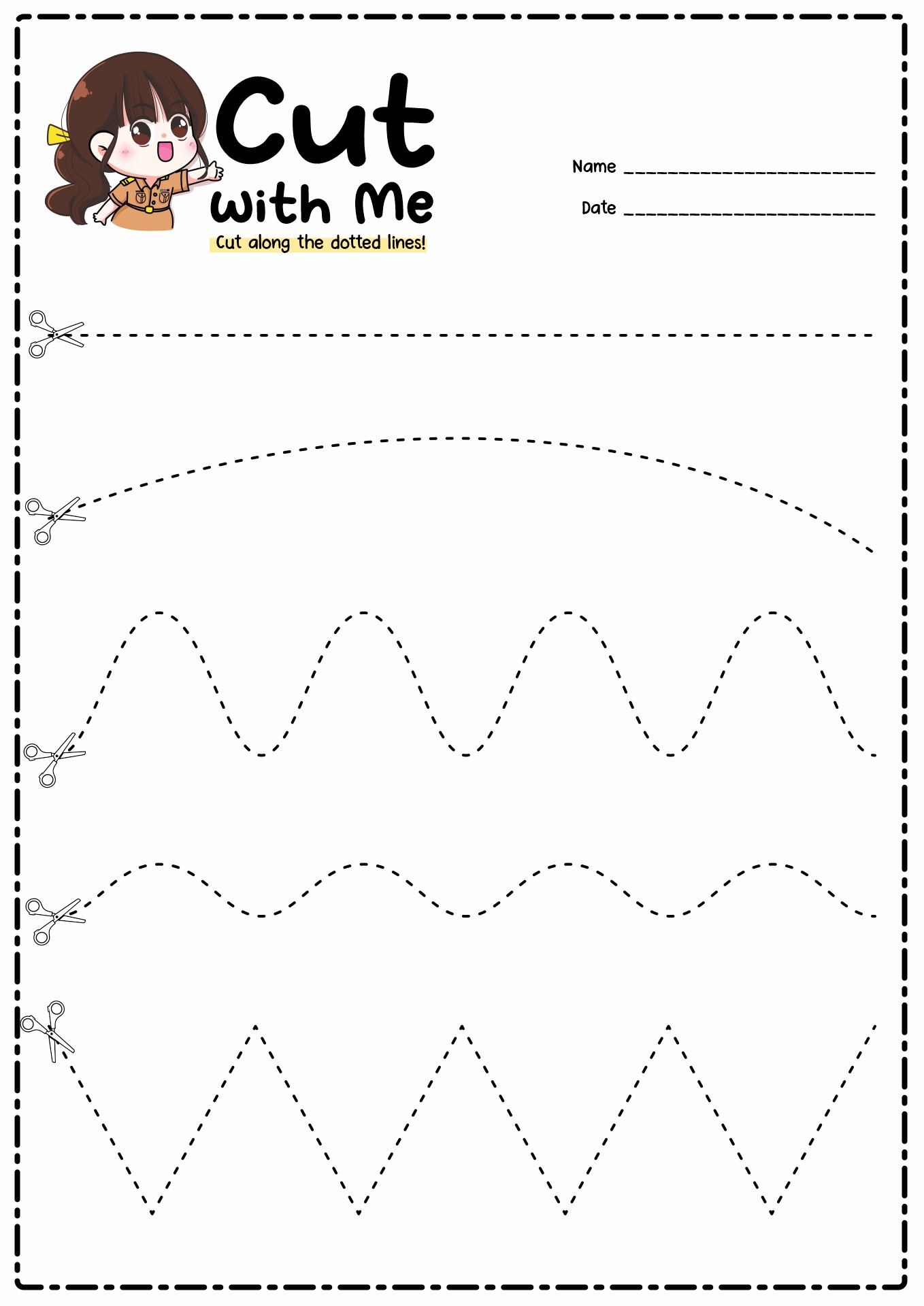 13 Best Images Of Preschool Worksheets Cutting Practice Tree Cut Out 