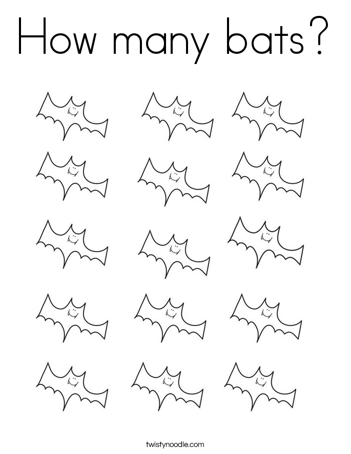 9 Best Images Of Bat Counting Worksheets Connect The Dots Coloring Pages Free Printable