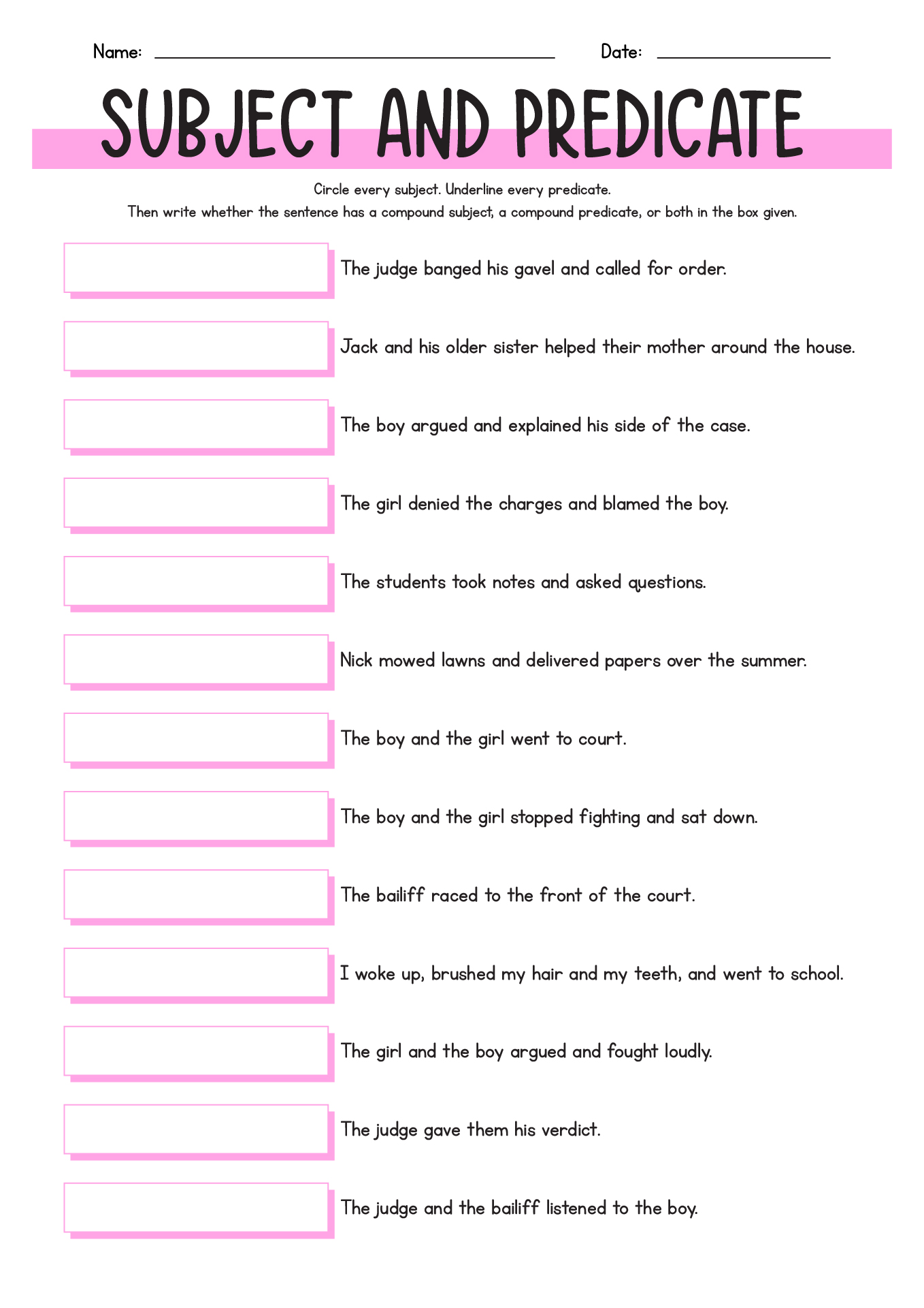 15 Best Images of Free Grammar Worksheets Compound - 2nd Grade Compound