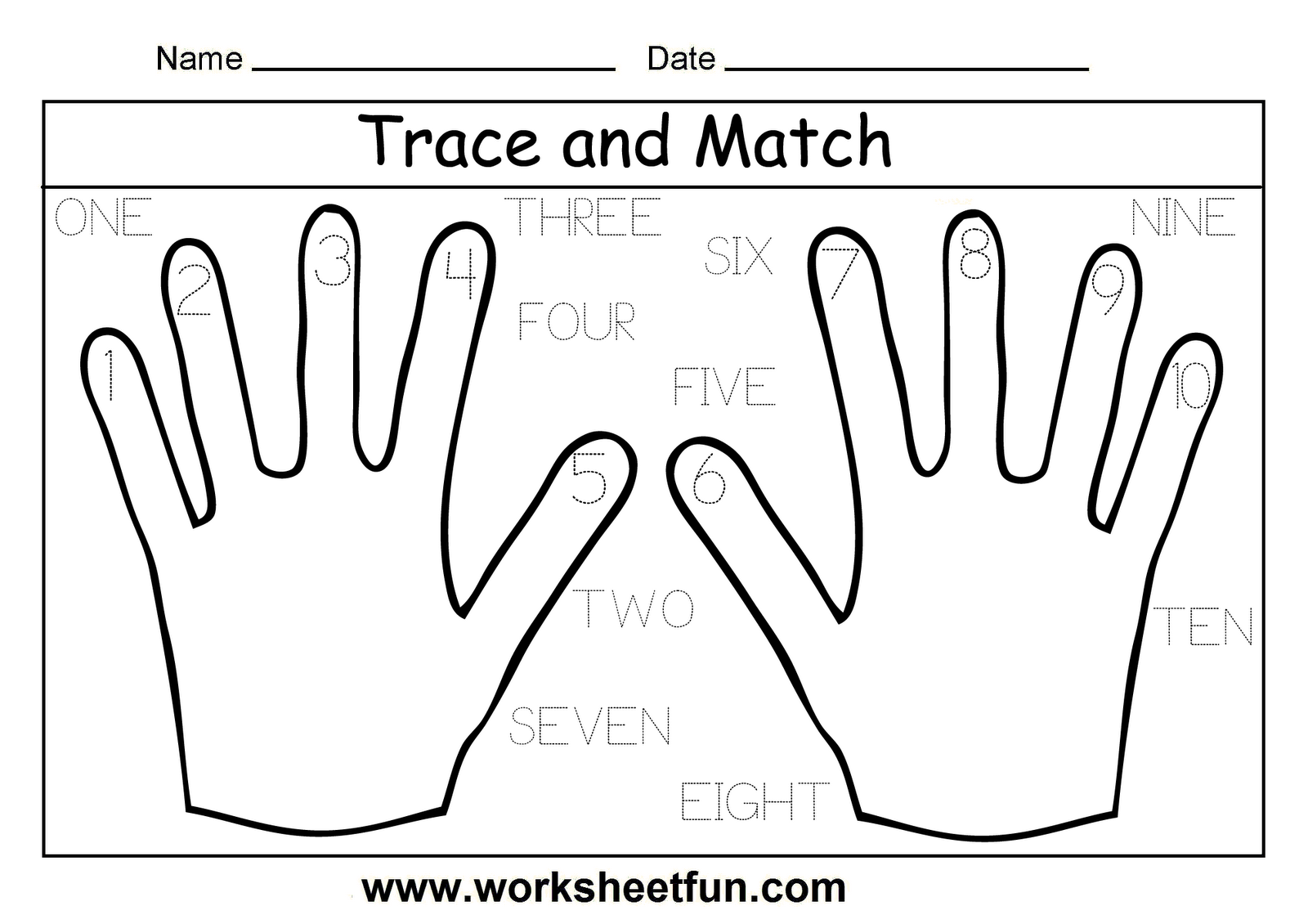 11 Best Images of Worksheets Handwriting Number Ten - Kindergarten