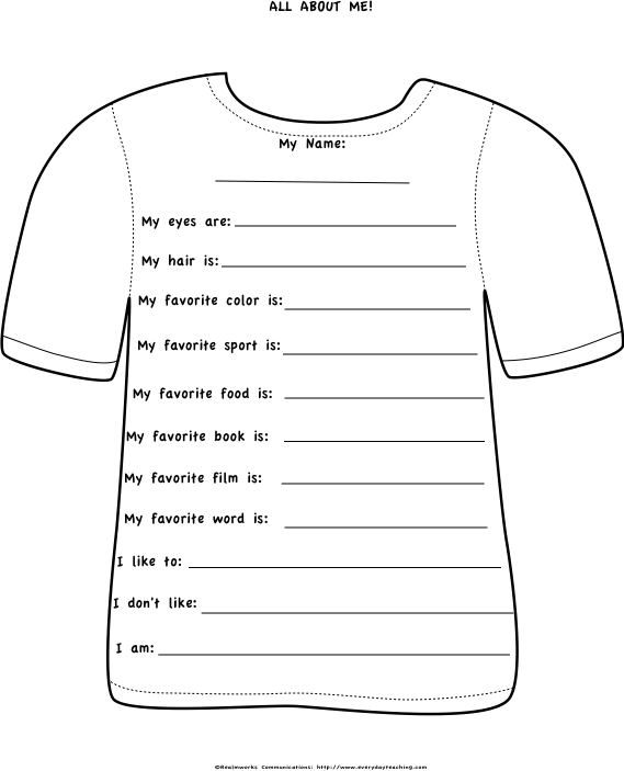 8 Best Images of All About Me And My Family Worksheets My Family