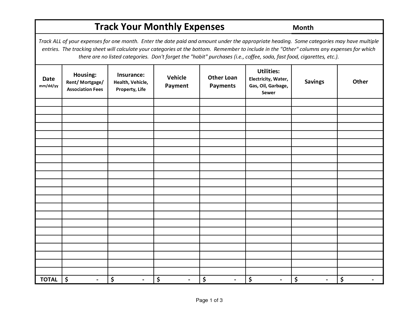 19 Best Images Of Money Tracking Worksheet Monthly Money Management 