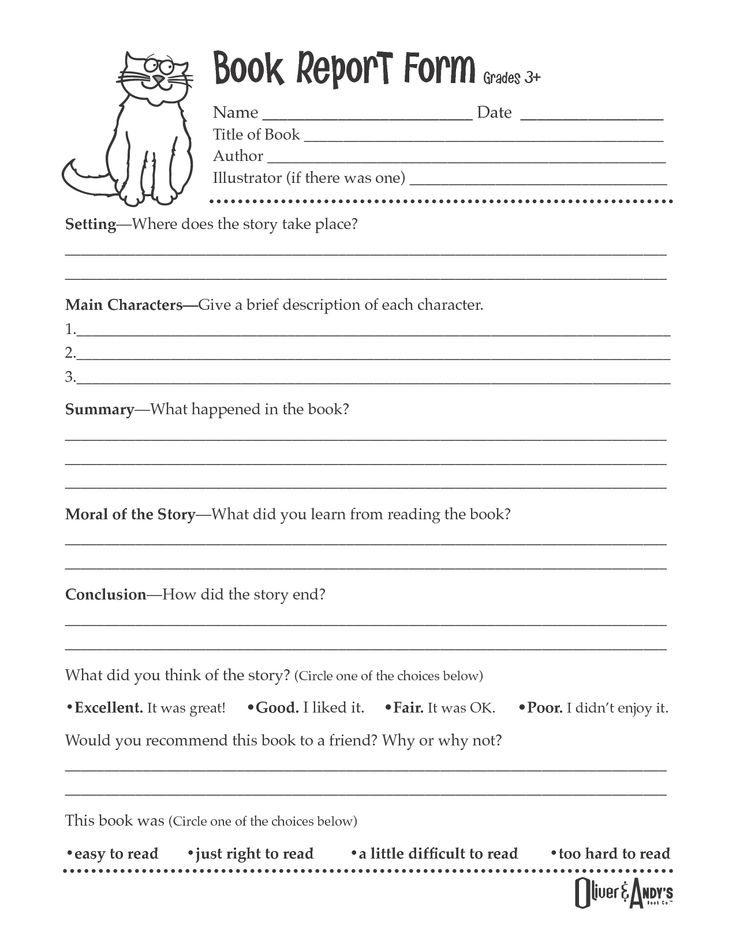 16 Best Images Of 5th Grade Book Report Worksheet 5th Grade Book 