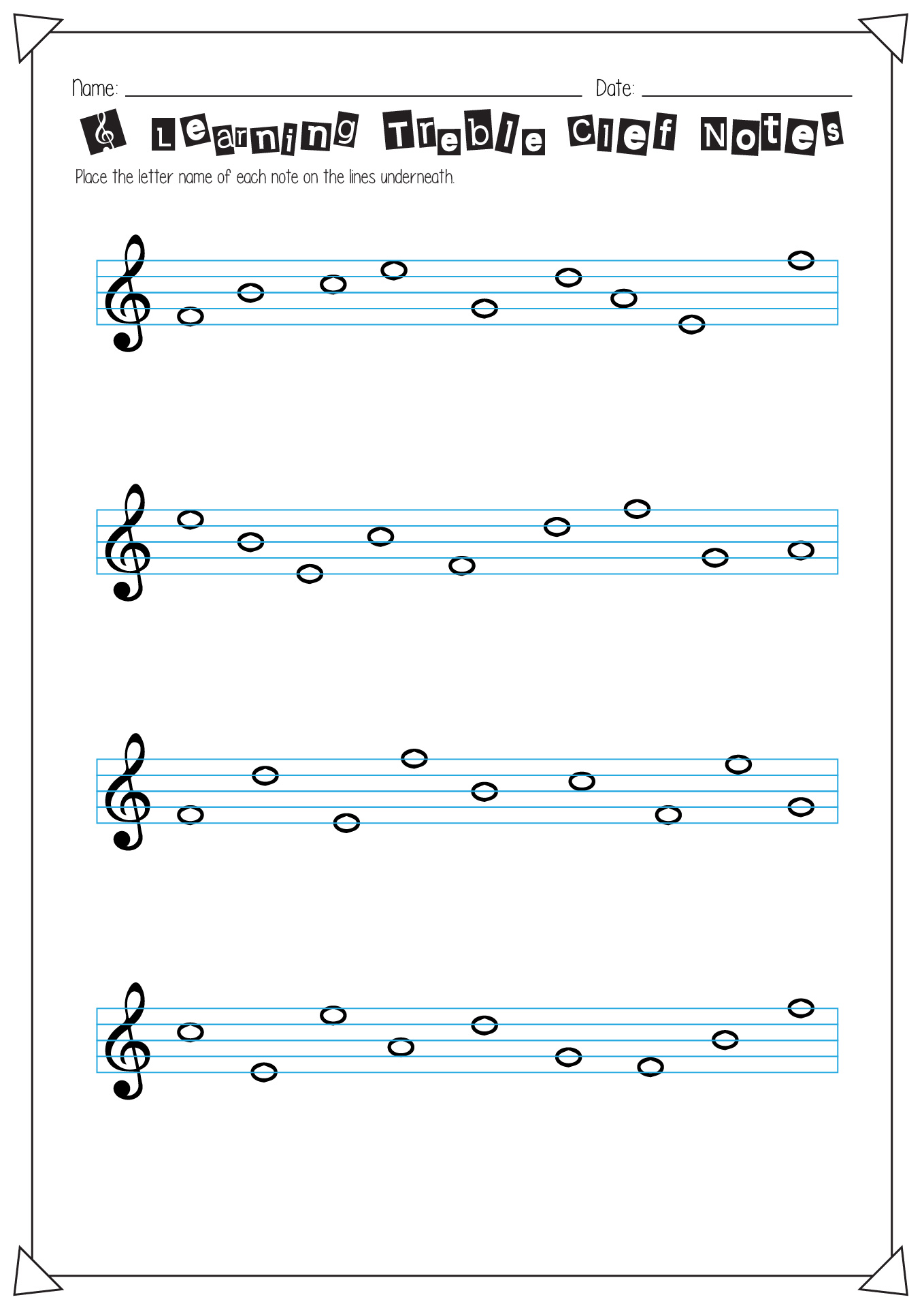 9 Best Images Of Music Notes Worksheets Math Worksheet Music Notes Music Note Names Worksheet