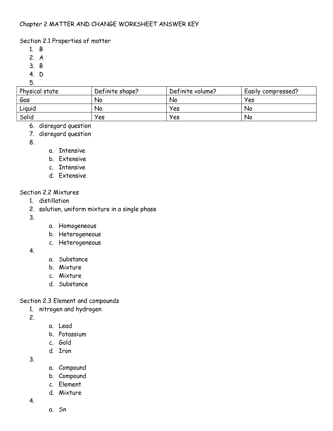 12 Best Images Of States Of Matter Worksheet Answer Key Chapter 13 States Of Matter Worksheet 