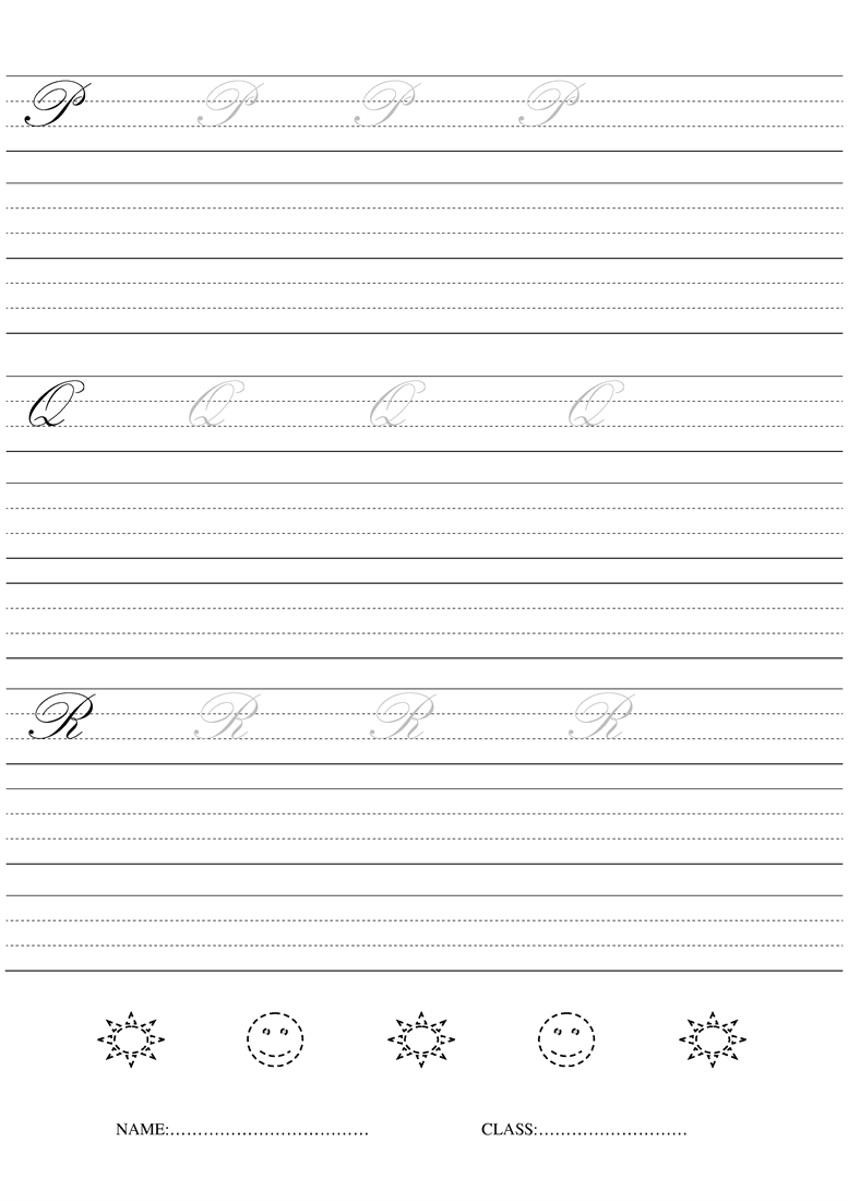 11 Best Images Of Blank Cursive Worksheets Blank Handwriting Sheets 