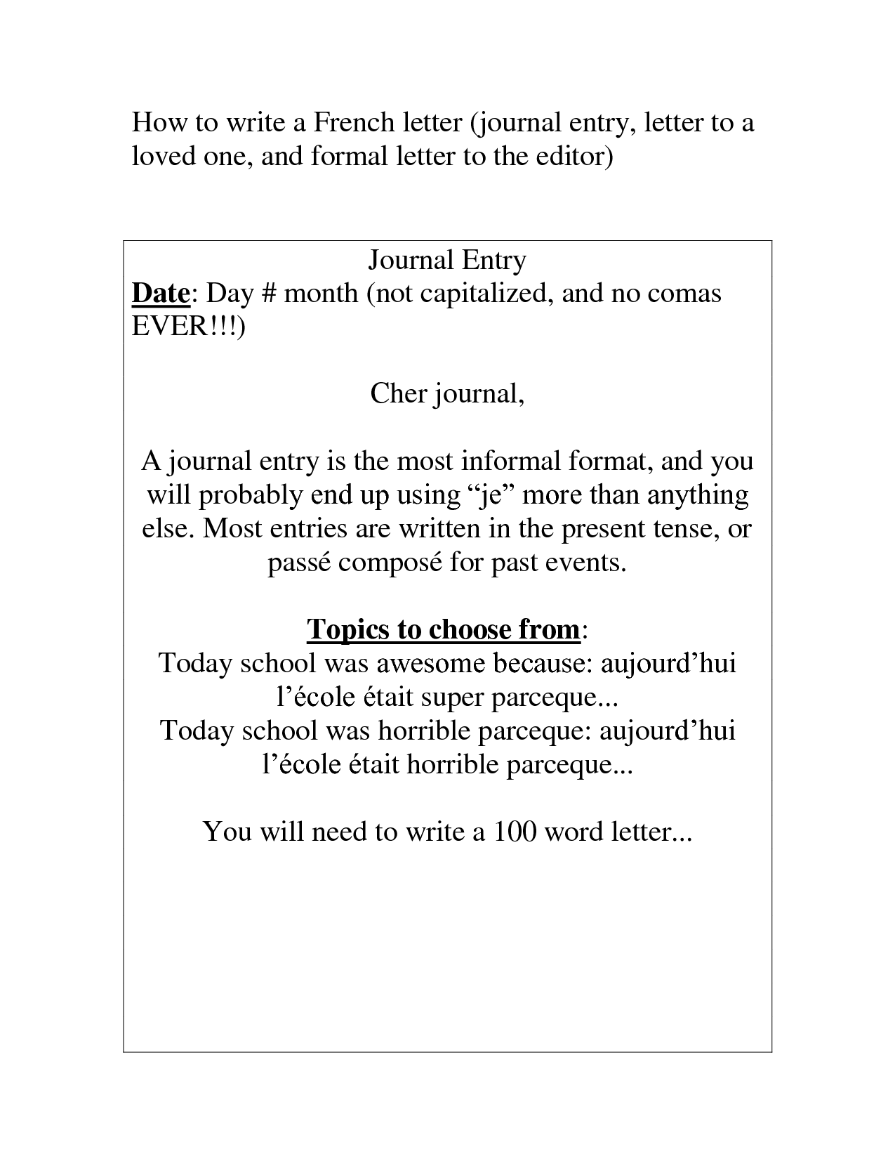 14 Best Images Of Formal Writing Letters Worksheets Lesson Plan 