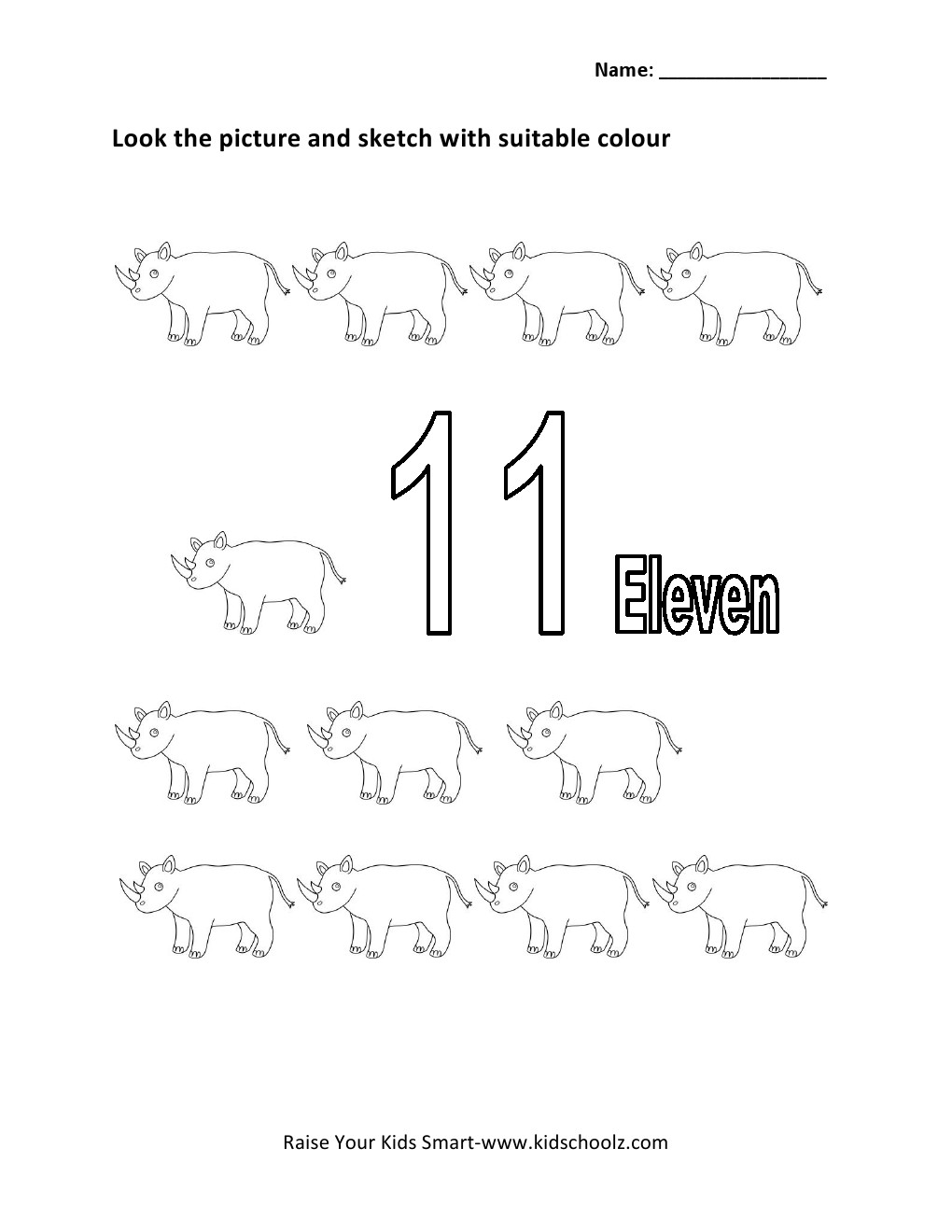 10 Best Images Of Number 11 Tracing Worksheet Trace Number 13 Worksheet Number 11 Worksheets