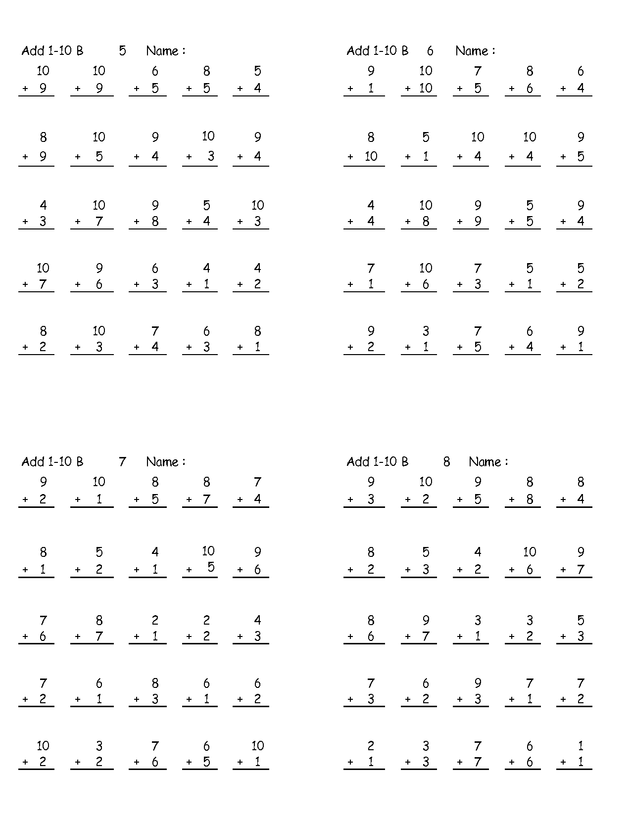 16 Best Images Of Math Worksheets 7 Year Old 5 Year Old Math 