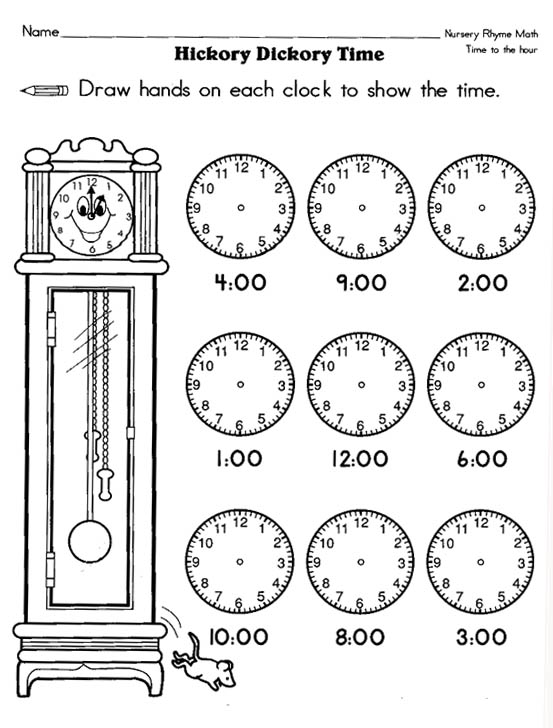 Clock Worksheet Category Page 1 Worksheeto