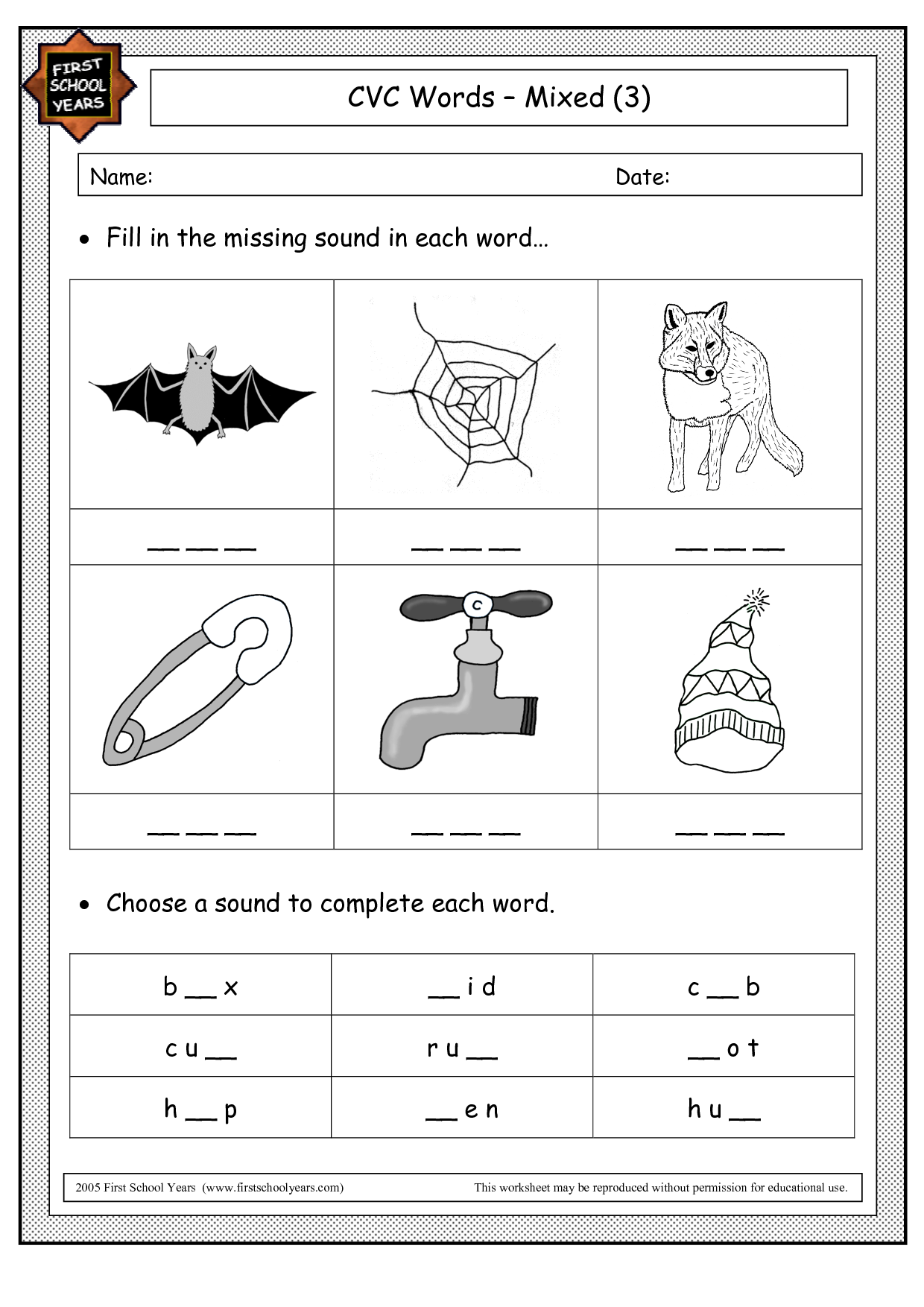 14 Best Images Of Kindergarten CVC Words Worksheets Beginning And 