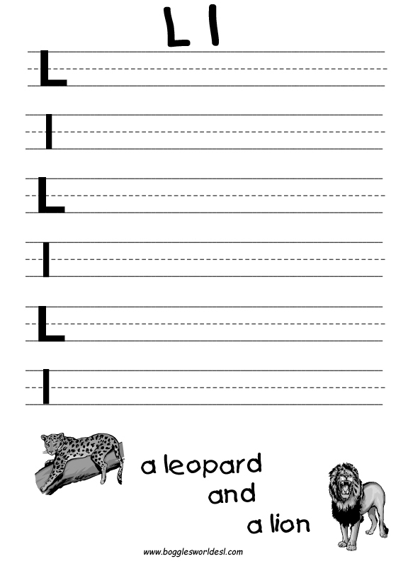 Letter L Poem For Kindergarten Aletters one