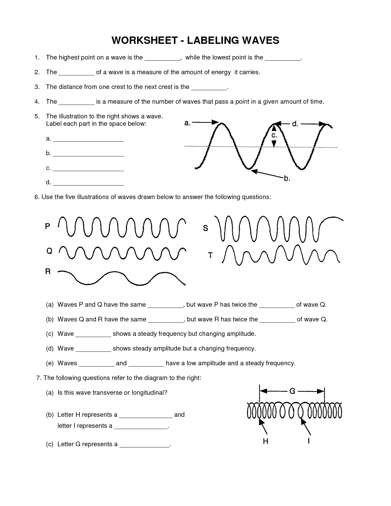 14 Best Images Of Sound Waves Worksheet Labeling Labeling Waves 