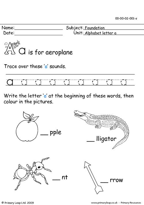 14 Best Images Of Letter AA Tracing Worksheet Alphabet Letter 