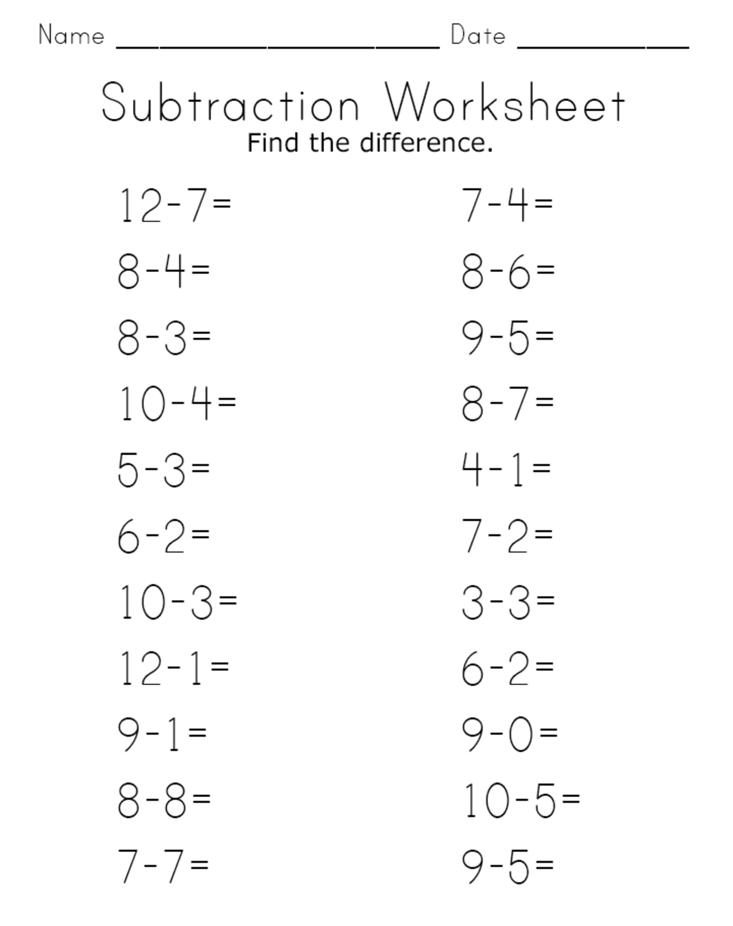 15 Best Images Of Kindergarten Worksheets Addition And Subtraction 