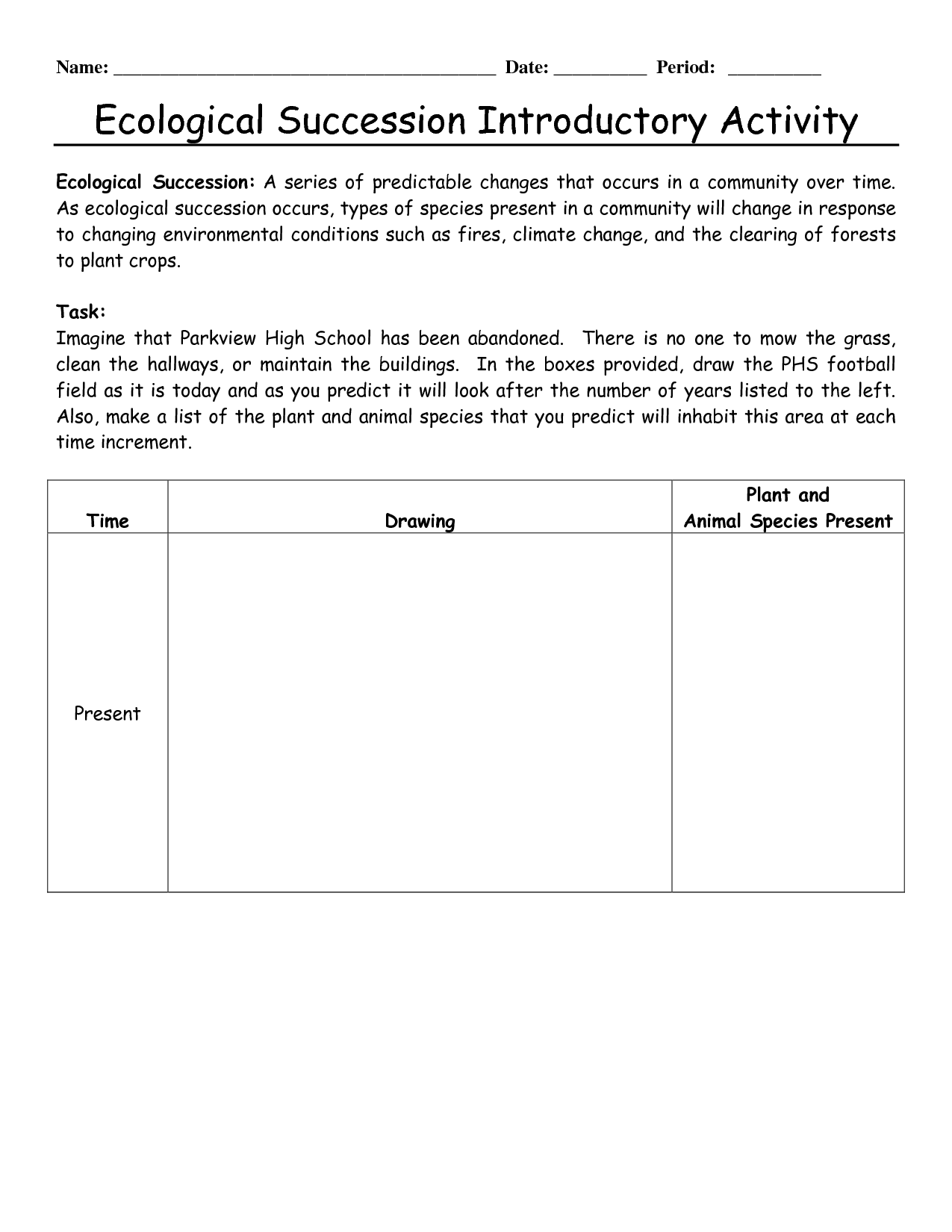 17 Best Images Of Primary Vs Secondary Succession Worksheet Primary And Secondary Succession 