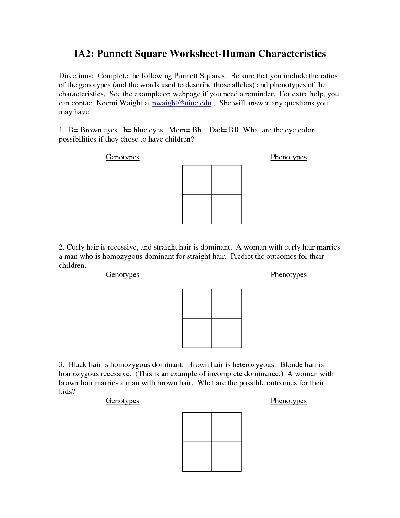 9 Best Images Of Human Genetics Worksheets Genetics Worksheet Answer Key Genetics Practice 