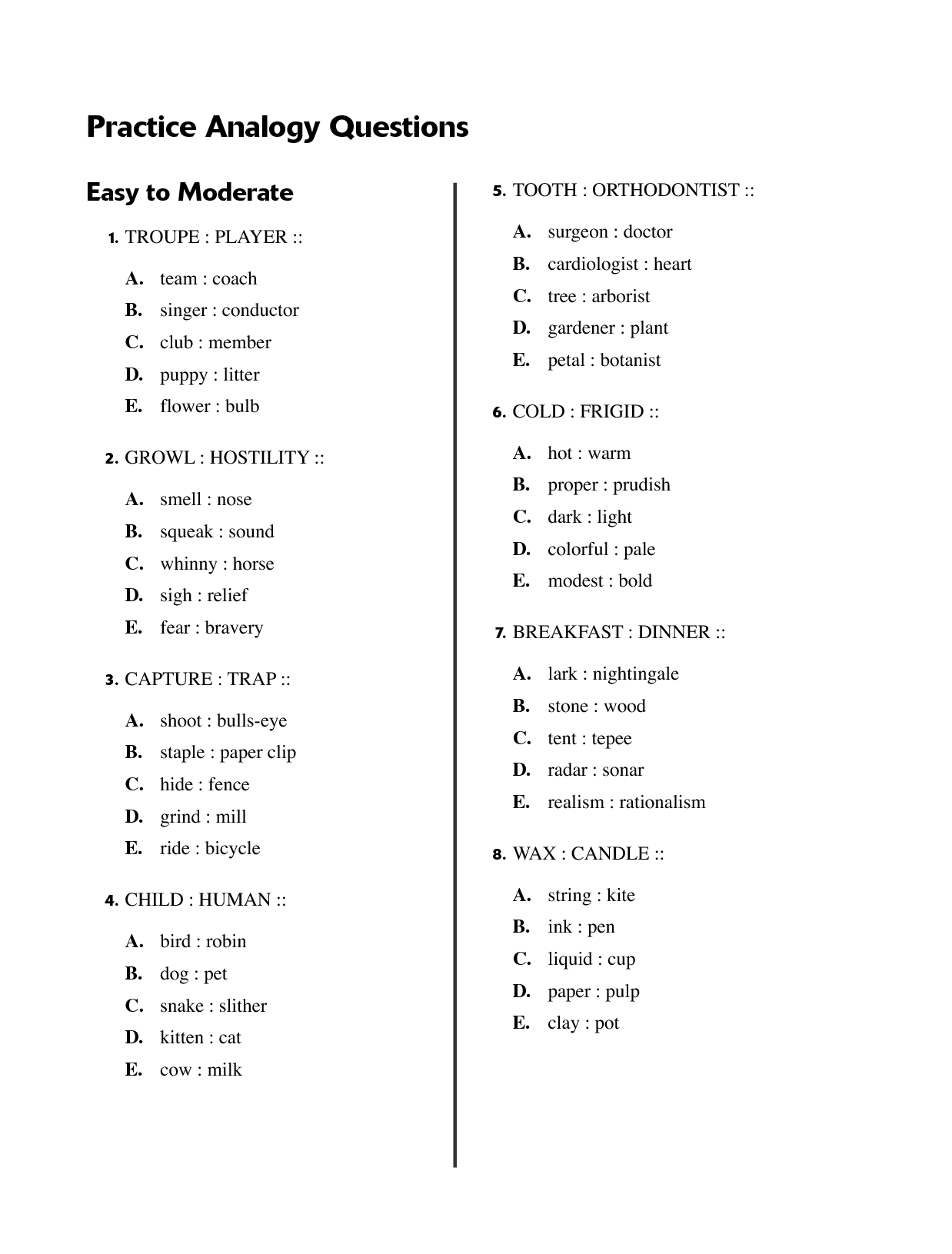 9 Best Images of Thanksgiving Analogies Worksheet Answers - Free