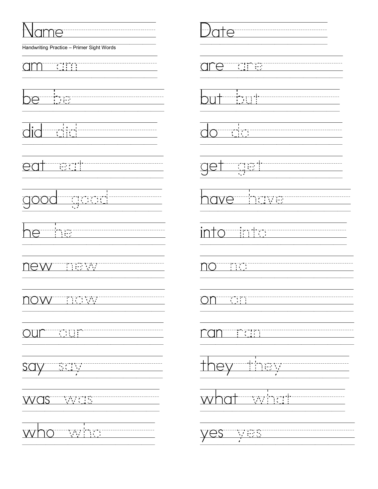 14 Best Images Of Sight Word Worksheet Generator First Grade Sight 