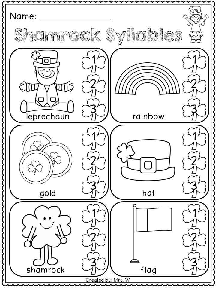 14 Best Images Of Winter Preschool Syllable Worksheets How Many Syllables Worksheet Open