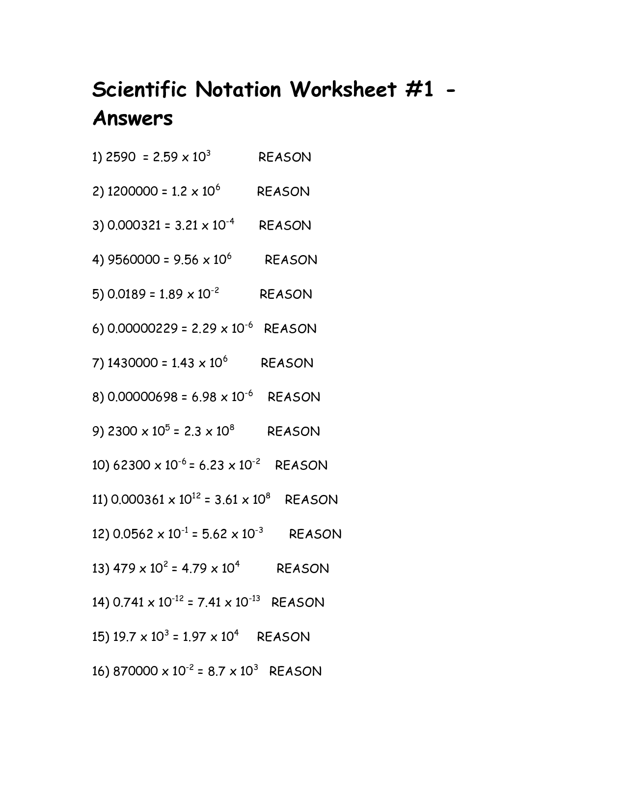 11 Best Images Of Fun Scientific Notation Worksheet Scientific 