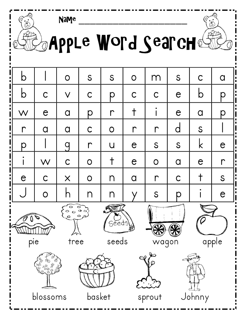 12 Best Images Of Autumn Worksheets For First Grade Fall Word Search 