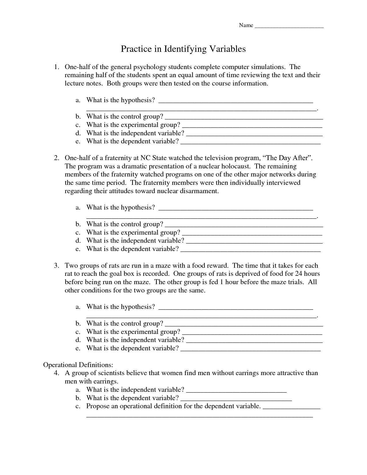 14 Best Images Of Experimental Design Worksheet Answer Key Mitosis Versus Meiosis Worksheet 