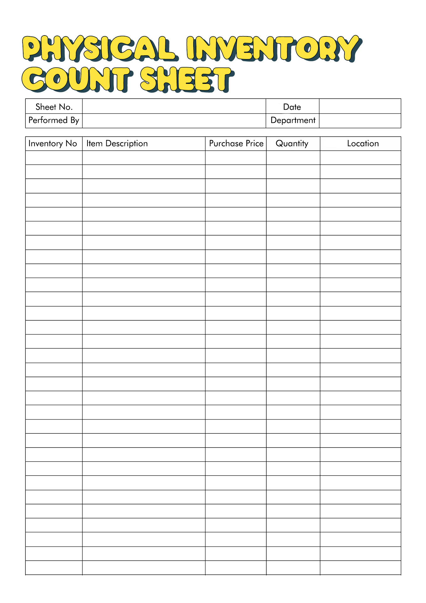 18 Best Images of Inventory Worksheet Template Blank Inventory Sheet