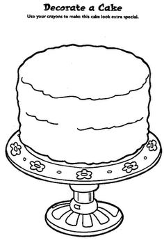 15 Best Images of Cake Decorating Worksheets - Coloring Pages to