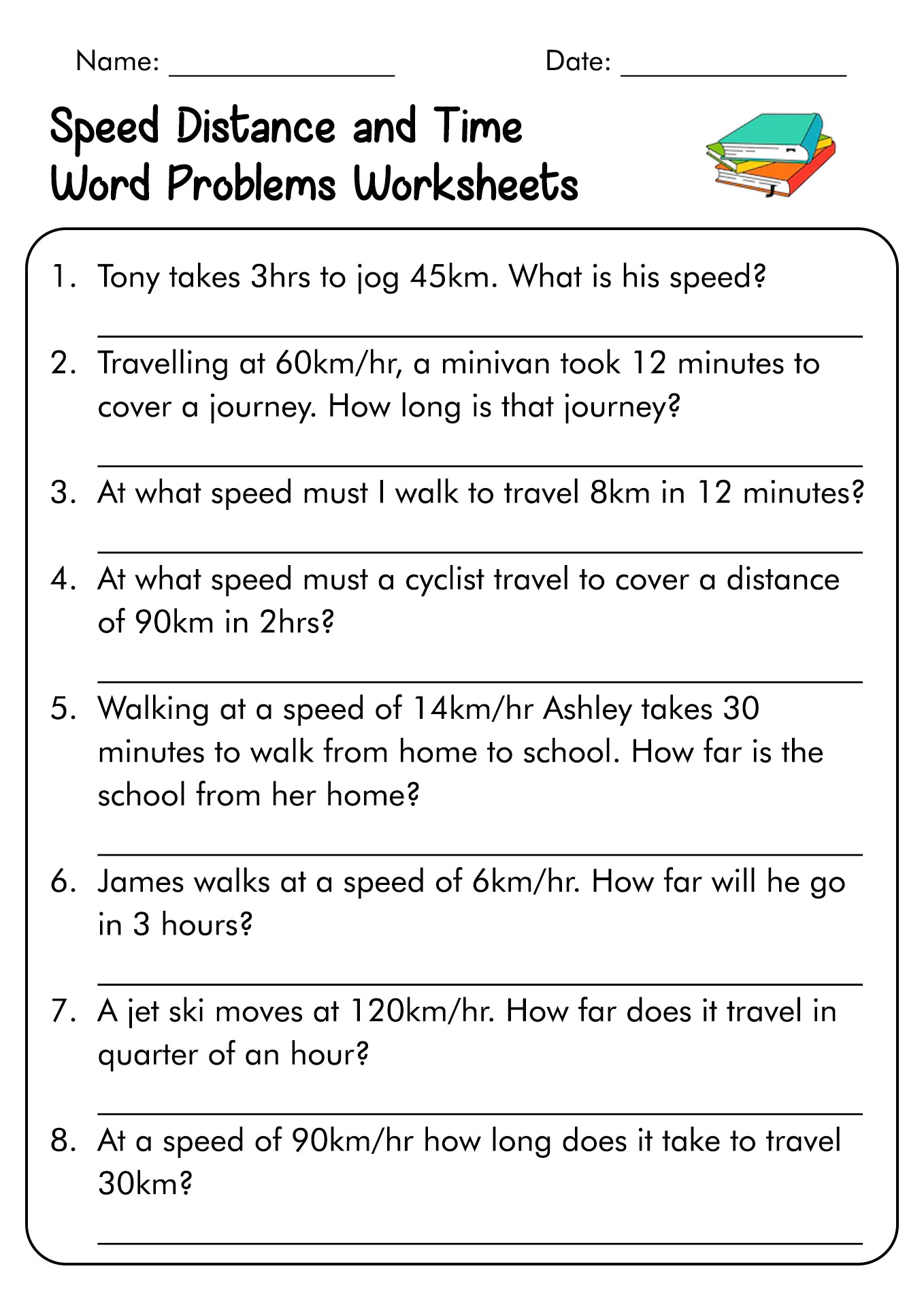 17 Best Images Of Speed Formula Worksheet Speed And Velocity 