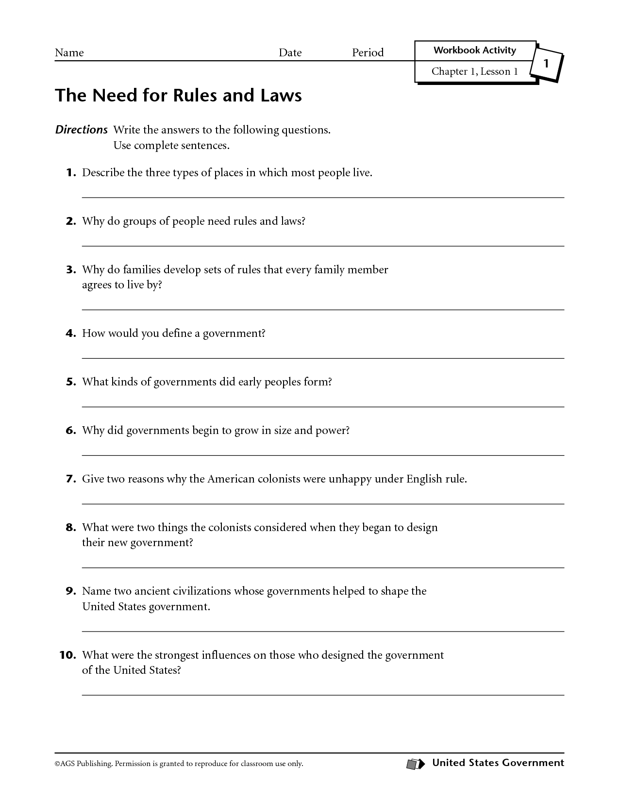 14 Best Images Of American Government Answer Key Worksheets American Government Chapter 2