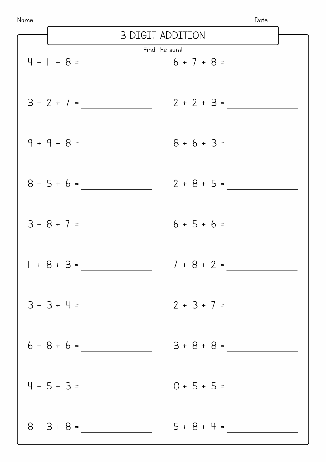 14 Best Images Of Four Digit Math Worksheets 4 Digit Addition And Subtraction Worksheets 4