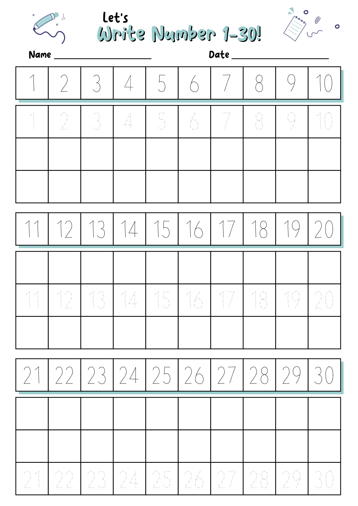 11 Best Images Of Worksheets Handwriting Number Ten Kindergarten 