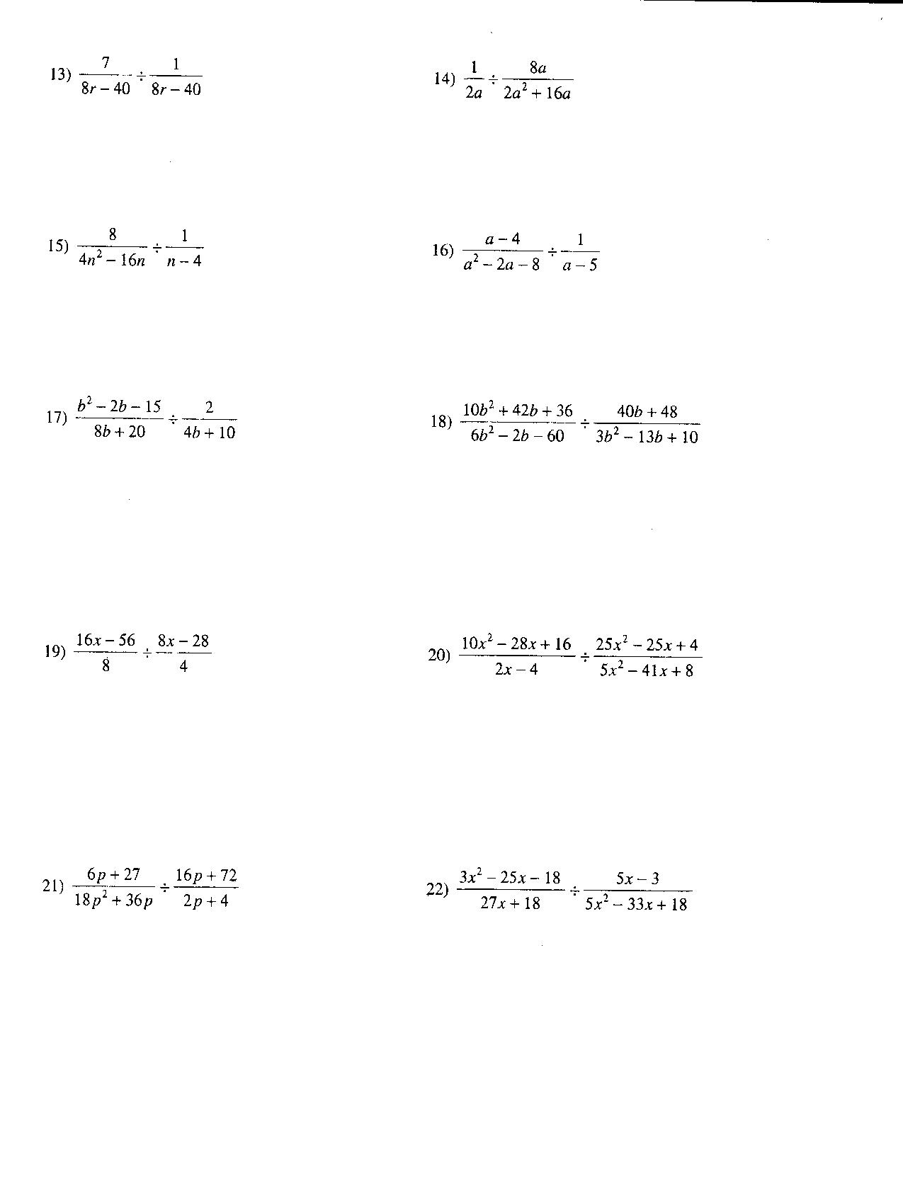 16 Best Images Of Algebra 2 Rational Exponents Worksheet Radical And 