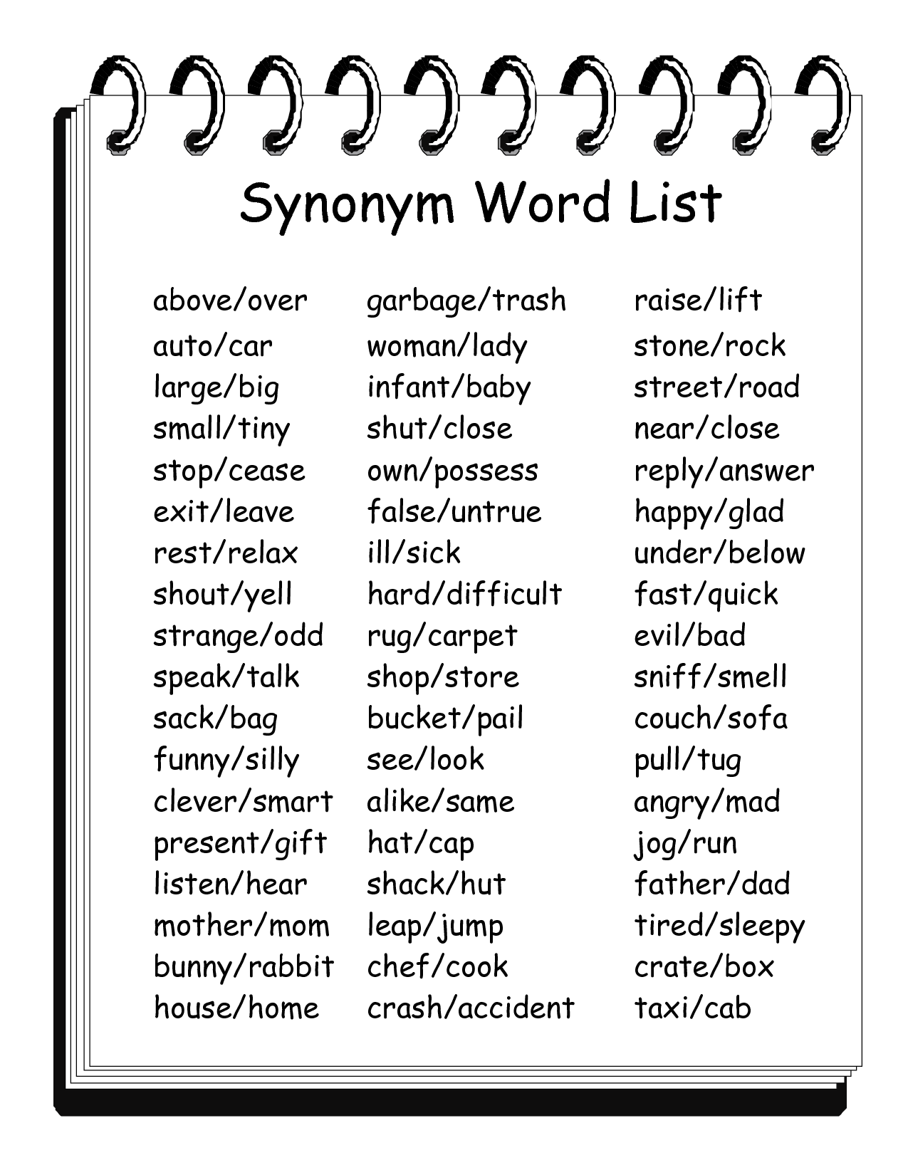 13 Best Images Of Synonyms Worksheets 2nd Grade Language Arts Synonyms Worksheets 3rd Grade 
