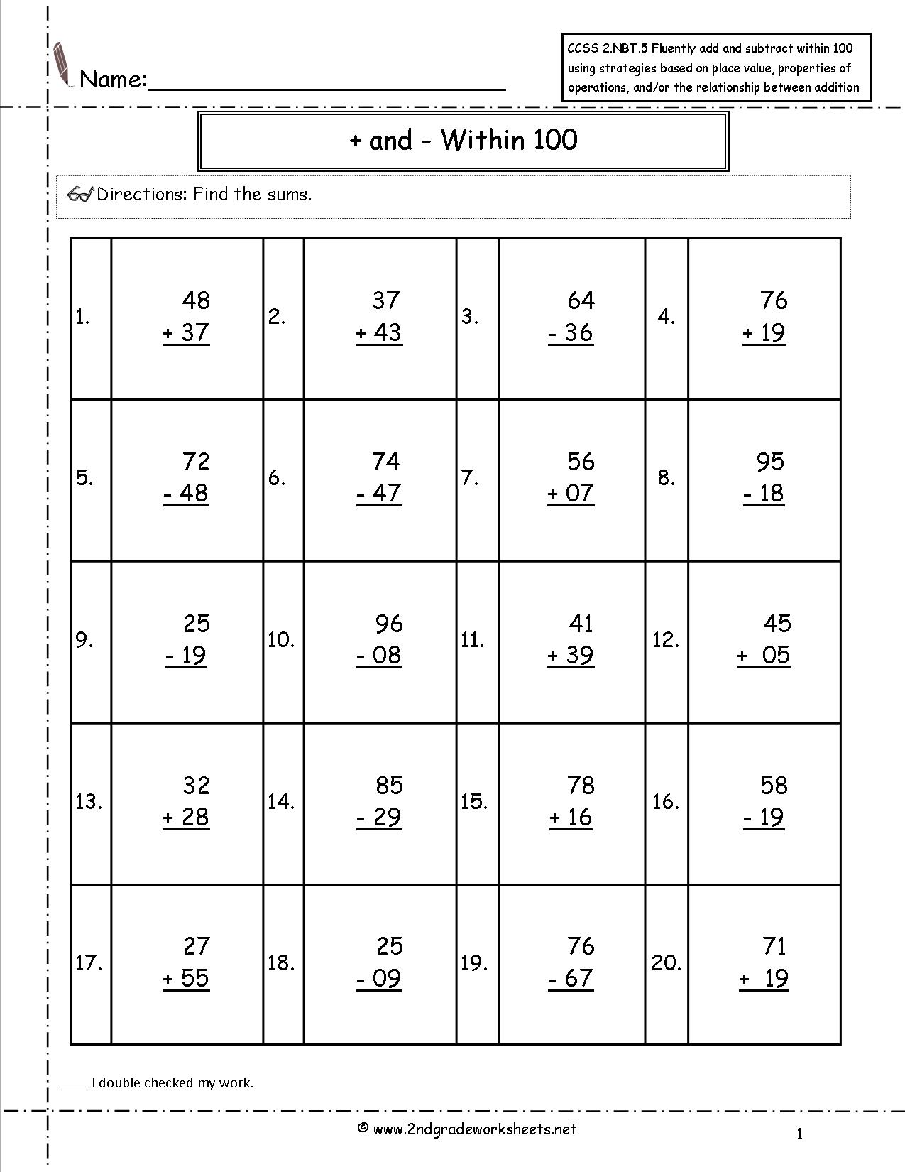 12 Best Images Of Adding 2 Worksheets Addition And Subtraction Mixed Number Worksheet