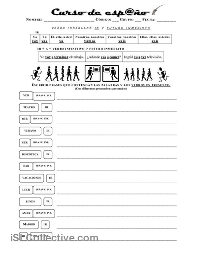 9 Best Images Of El Verbo Estar Worksheets Spanish Ser Worksheet 1 