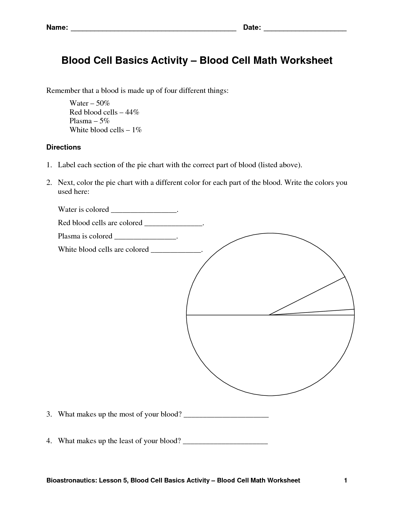 15 Best Images Of Blood Cells And Functions Worksheets Blood Cells 