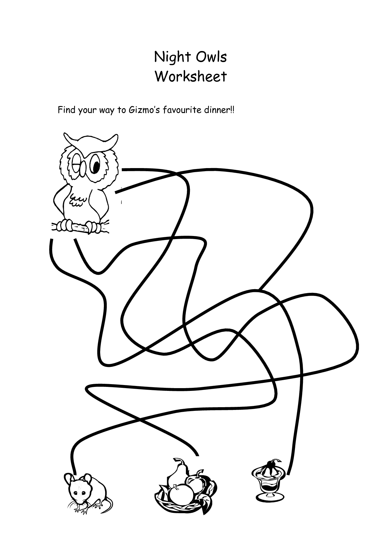 9 Best Images of Worksheets About Owls - Owl Worksheets Kindergarten