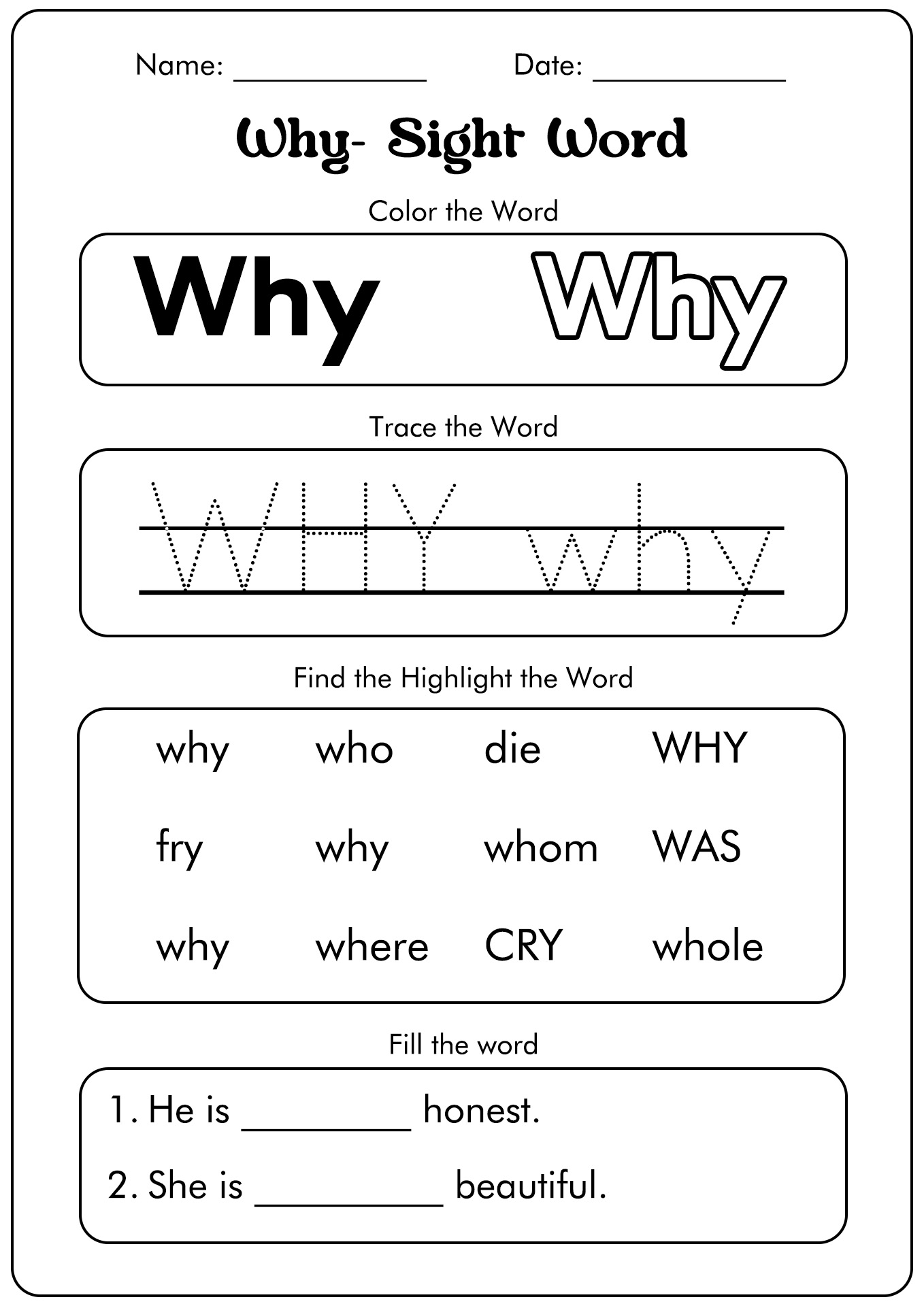14 Best Images Of First 100 Sight Words Printable Worksheets First Grade Sight Word List 