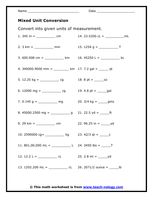 17 Best Images Of Nursing Math Worksheets Printable Pharmacy Tech Conversion Chart Critical