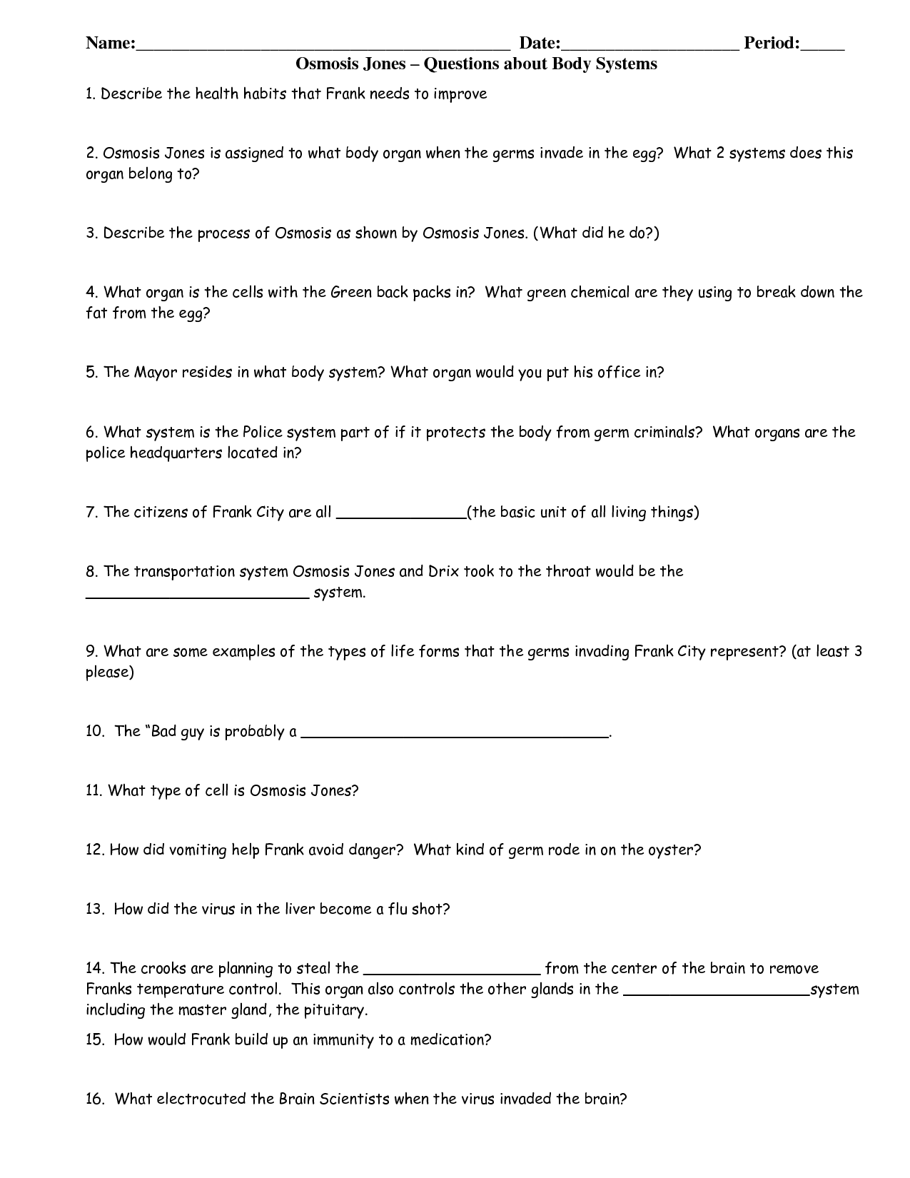 17 Best Images Of Osmosis Worksheet Answers Osmosis And Tonicity 